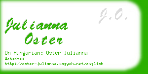 julianna oster business card